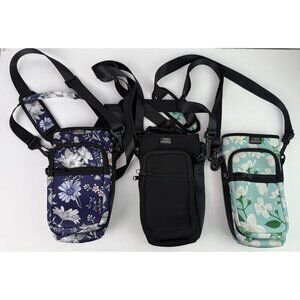 Nuovoware Water Bottle Carrier Bags Set of 3 25oz/32oz Pouch Holder Travel Bags